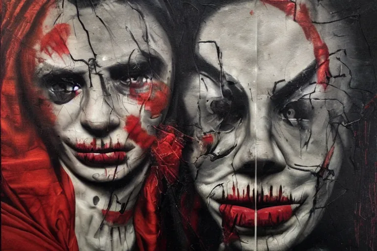 Image similar to the night of the purge, street art, highly detailed, 8 k resolution, art by caravaggio, modern art