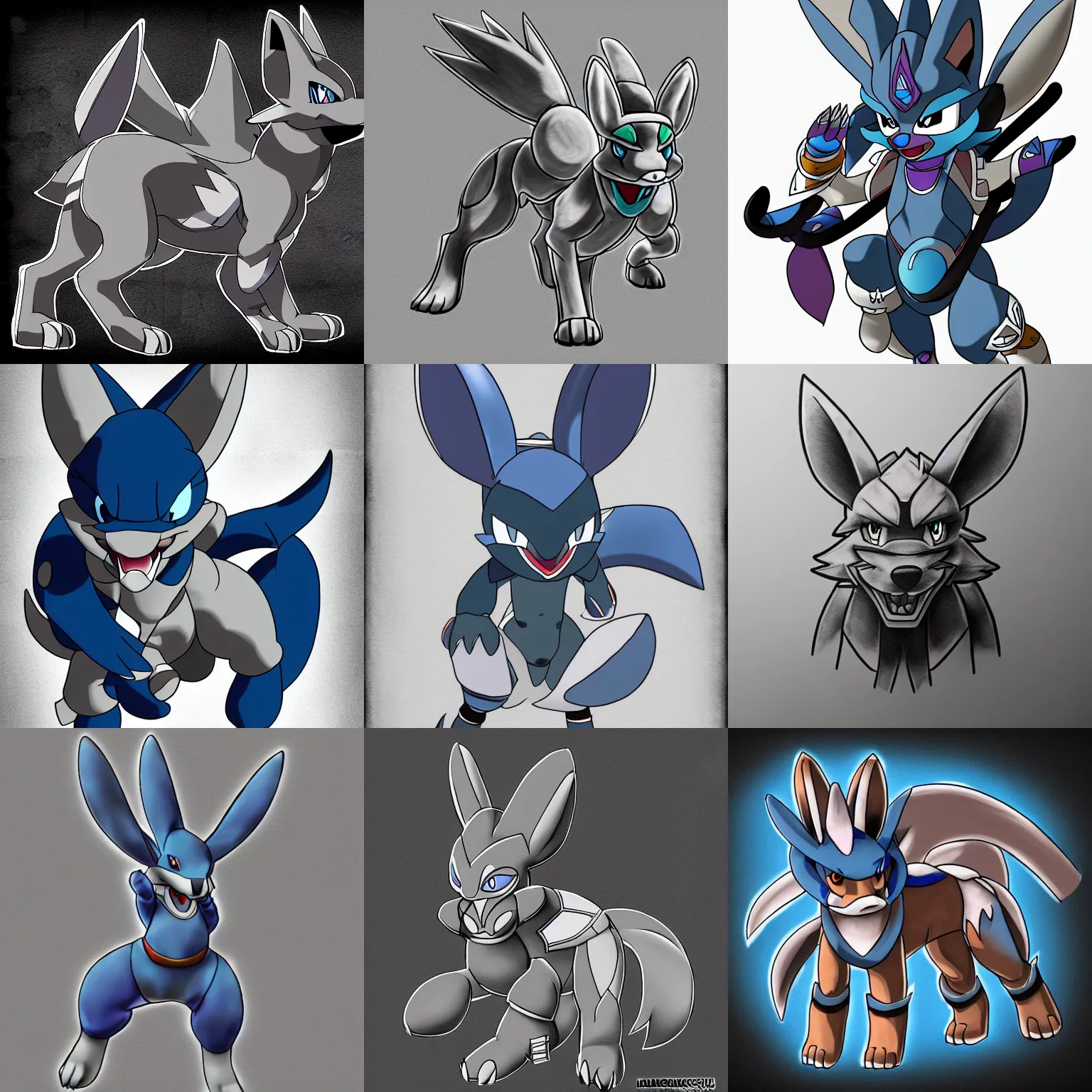 Zekrom lucario Pokefusion! by Chakisuu -- Fur Affinity [dot] net