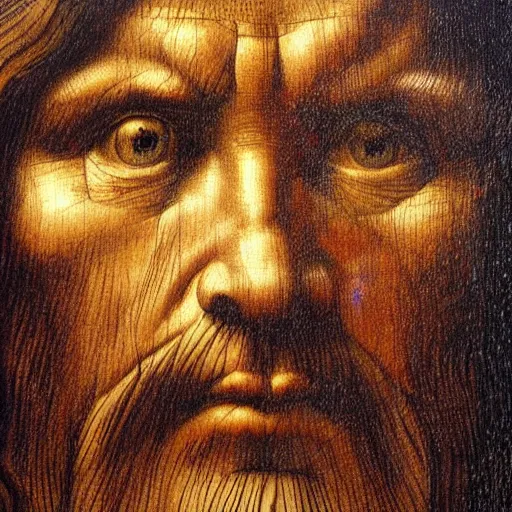 Prompt: thanos, a painting by leonardo da vinci, pixabay contest winner, academic art, da vinci, detailed painting, artwork