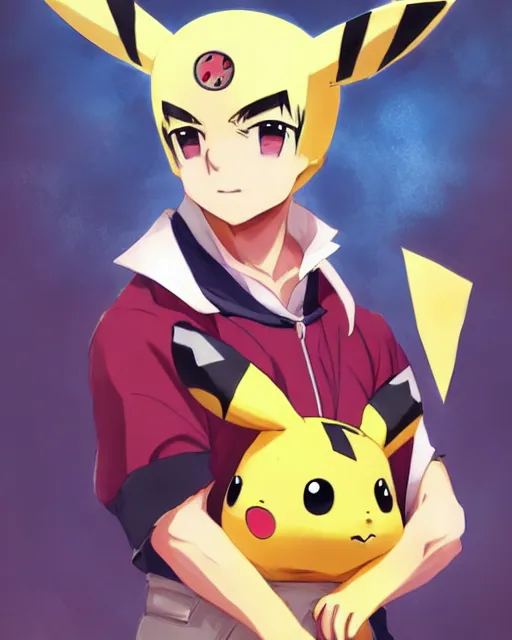 Prompt: anime portrait of Pikachu as an anime man by Stanley Artgerm Lau, WLOP, Rossdraws, James Jean, Andrei Riabovitchev, Marc Simonetti, and Sakimichan, trending on artstation
