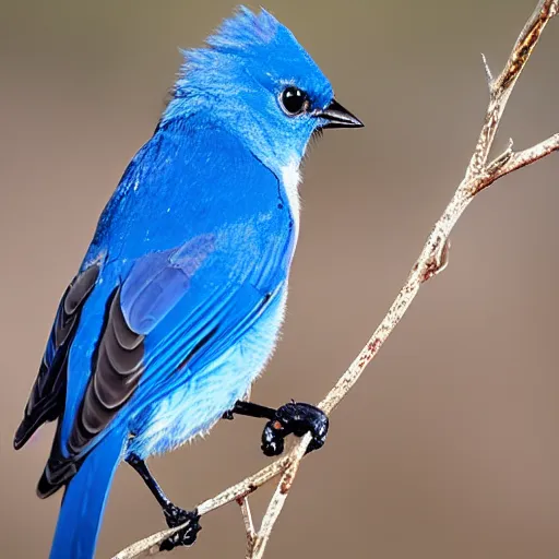 Prompt: an evil bluebird