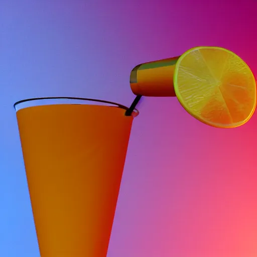 Image similar to close - up of white reneissance statue holding a coctail, colorful coctail, digital painting, 3 d render