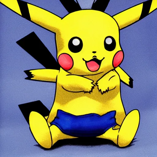 Image similar to a velvet Pikachu