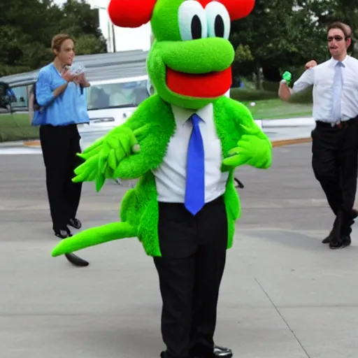 Prompt: Joe Biden dressed as Yoshi