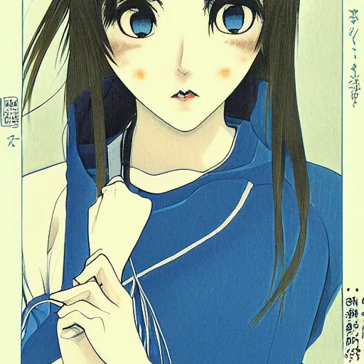 Image similar to young girl by tatsuki fujimoto, detailed, manga, illustration