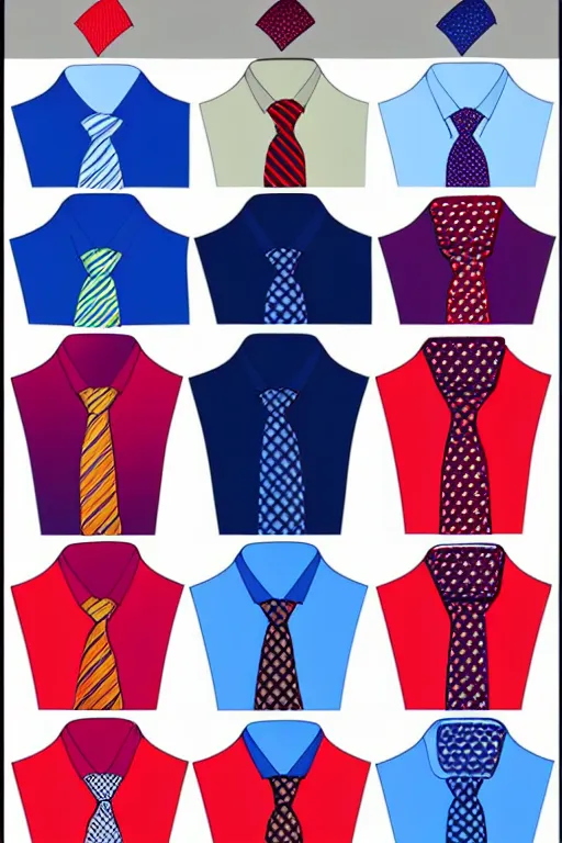 Prompt: men's tie shirt style, pop art