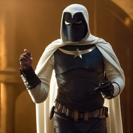 Prompt: oscar isaac as moon knight