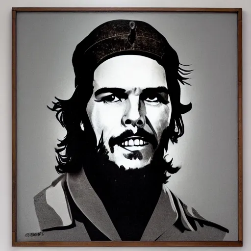 Image similar to insanely detailed portrait of che guevara smiling, high quality, 8k hd, 300 dpi, leica noctilux, studio lighting