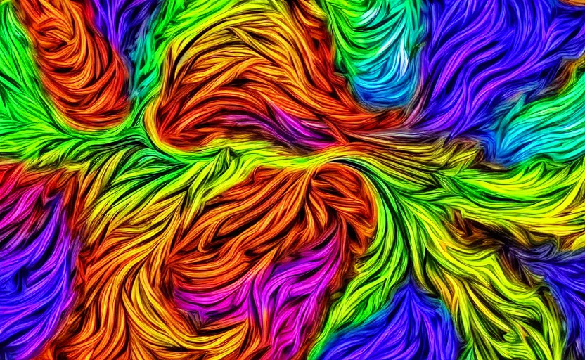 Prompt: digital art, a colourful representation of the immense power of the human brain