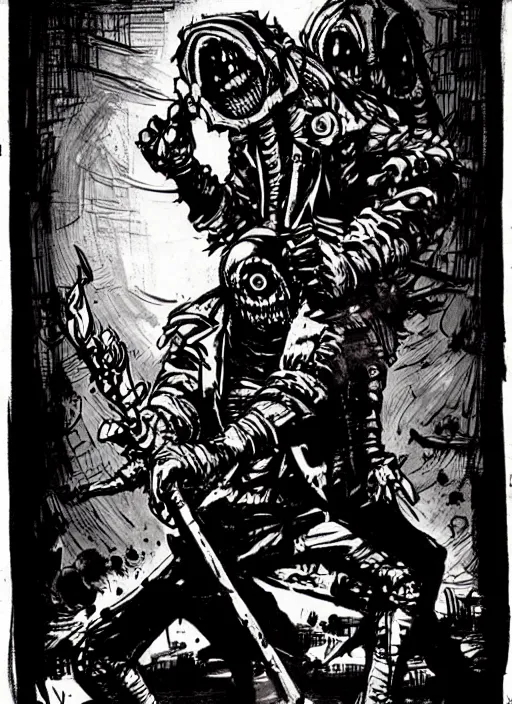 Image similar to concept art of filthy frank as a boss in darkest dungeon, highly detailed, dark atmosphere, cosmic horror, body horror, lovecraft mythos, key character poster