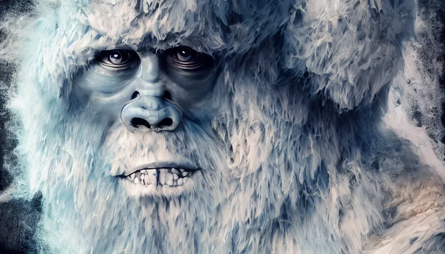 Prompt: The yeti by Alberto Seveso, hyperdetailed, artstation, cgsociety, 8k