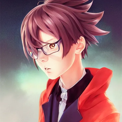 Image similar to anime portrait of Steamed as an anime boy by Stanley Artgerm Lau, WLOP, Rossdraws, James Jean, Andrei Riabovitchev, Marc Simonetti, and Sakimichan, trending on artstation