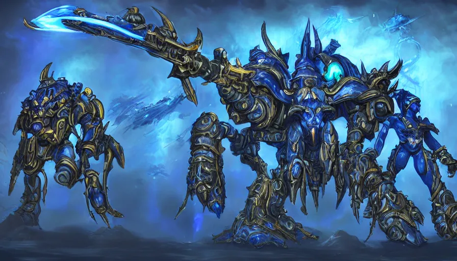 Image similar to the fourth race of starcraft 2, heavily inspired by one piece, character first look, highly detailed and beautiful concept art