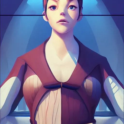 Prompt: face icon stylized minimalist titanic grid scathes 3 d character loftis, cory behance hd by jesper ejsing, by rhads, makoto shinkai and lois van baarle, ilya kuvshinov, rossdraws global illumination