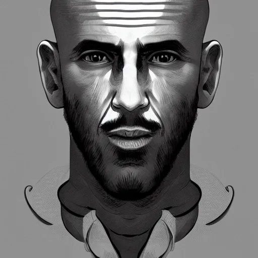 Prompt: portait of a monk, in the style of Ben Bauchau, artstation