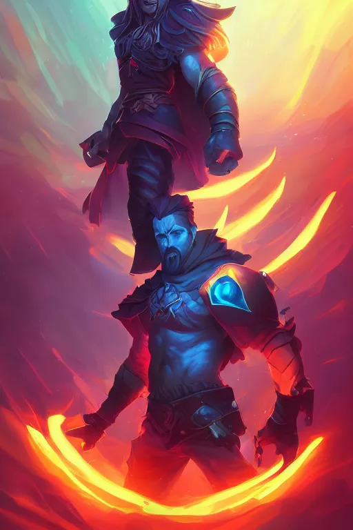 Prompt: tryndamere league of legends wild rift hero champions arcane magic digital painting bioluminance alena aenami artworks in 4 k design by lois van baarle by sung choi by john kirby artgerm style pascal blanche and magali villeneuve mage fighter assassin