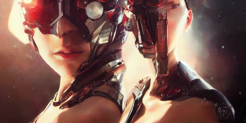 Prompt: an ultradetailed beautiful portrait panting of an attractive woman wearing scifi armour, oil painting, fantasy art, by ilya kuvshinov, greg rutkowski and makoto shinka