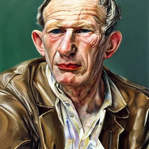 Prompt: high quality high detail painting by lucian freud, hd, buzz osborn