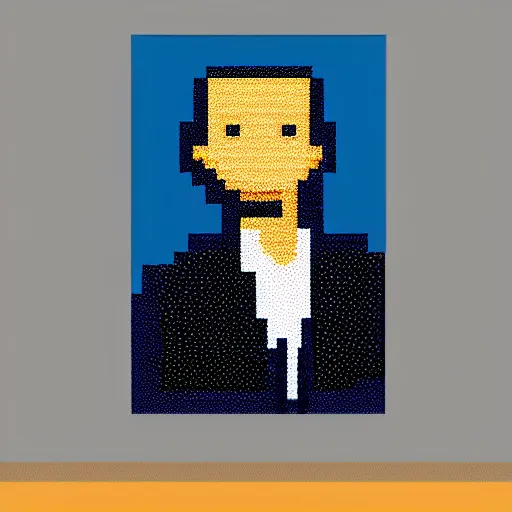 Image similar to a pixelated man