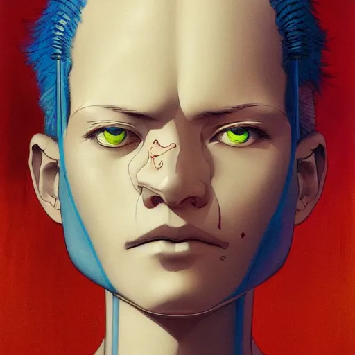 Image similar to citizen portrait soft light painted by james jean and katsuhiro otomo and erik jones, inspired by steamboy anime, smooth face feature, intricate oil painting, high detail illustration, sharp high detail, manga and anime 1 9 9 9