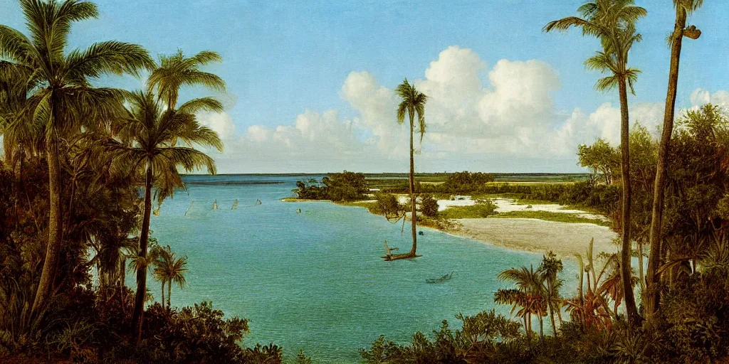 Image similar to painting of florida by eugene von guerard