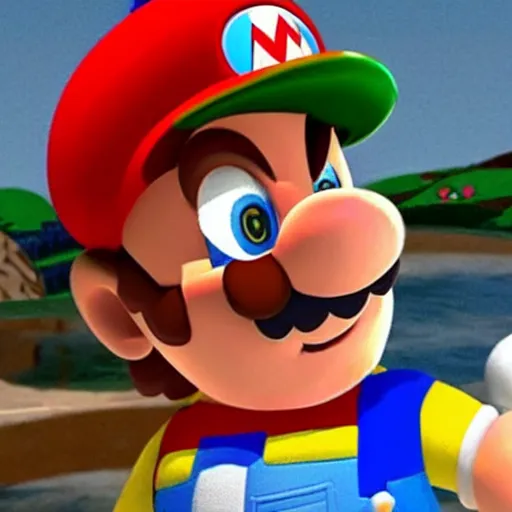 Image similar to Leonardo DiCaprio as Super Mario