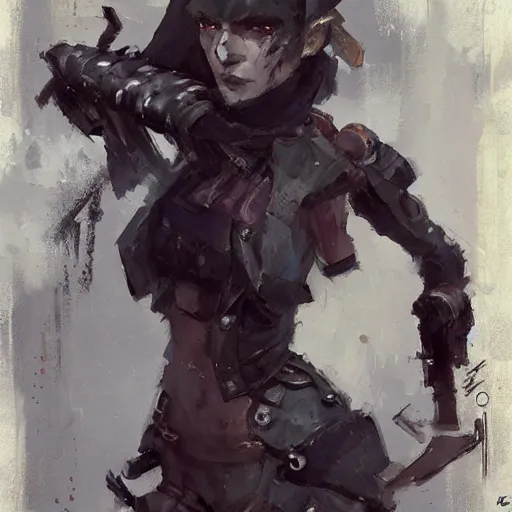 Image similar to A changeling berserker, by Georges Rouault, Krenz Cushart, High Angle, Decopunk, Shaders, Ottensian dieselpunk, Optix