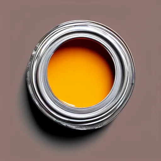 Image similar to can of paint, minimal, modern, solid colors, brown