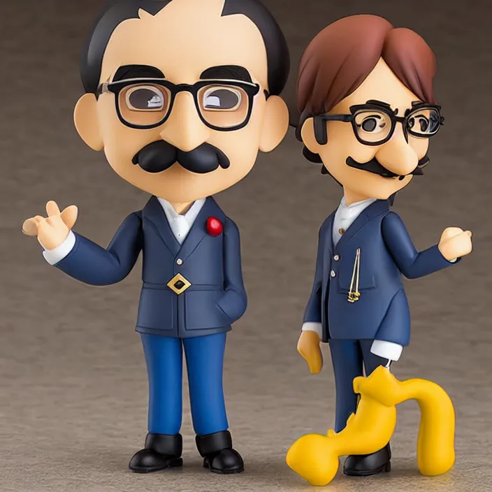 Image similar to Groucho Marx, An anime Nendoroid of Groucho Marx, figurine, detailed product photo