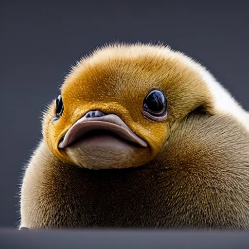 Image similar to national geographic professional photo of psyduck, award winning