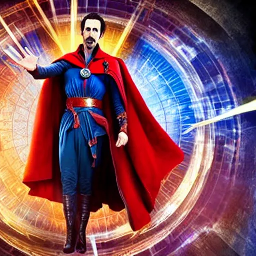 Image similar to sasha baron cohen as Doctor strange