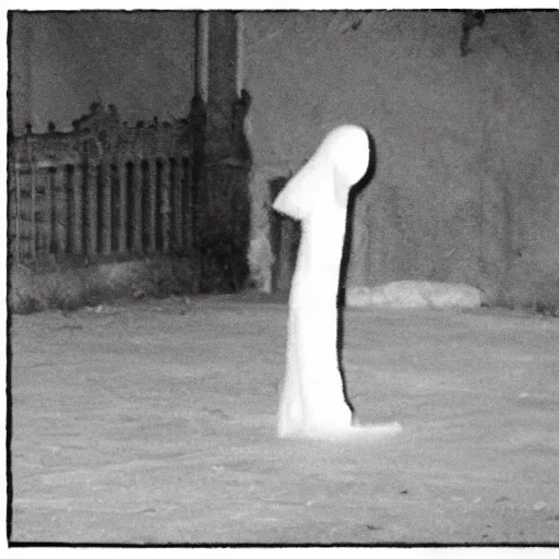 Image similar to a ghost caught on camera