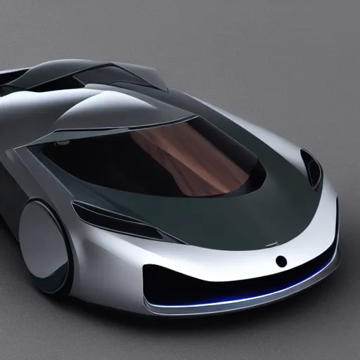 Prompt: render of futuristic supercar