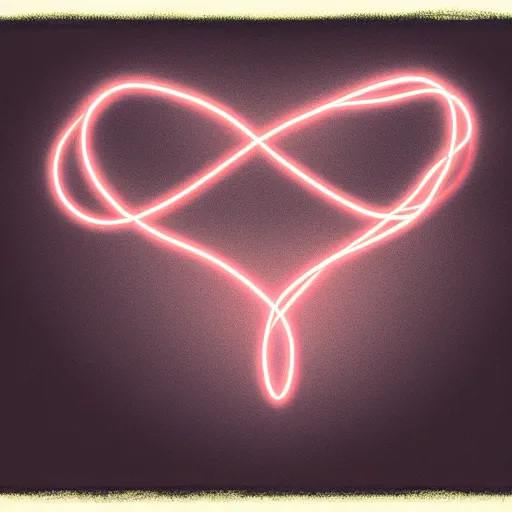 Image similar to a glowing simple red heart bound by strings in the darkness, digital art, painting