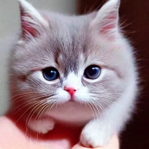 Image similar to very very very very very very very cute chibi adorable beautiful munchkin cat