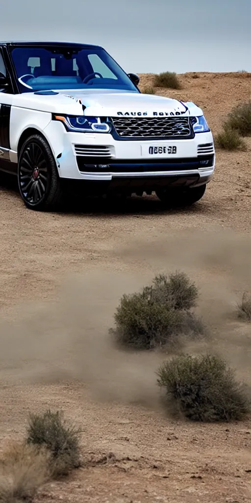Image similar to Range Rover Supercharged is ready for a long-distance journey in the desert
