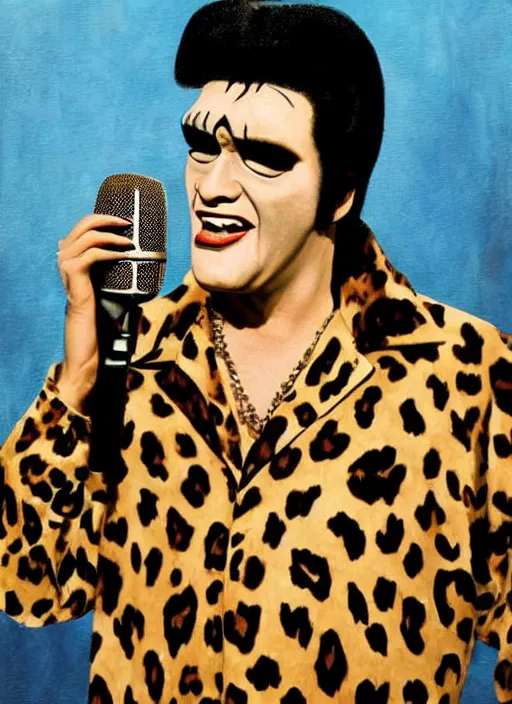 Frankenstein Elvis Impersonator With Pompadour And 