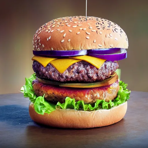 Prompt: burger, ultra detailed