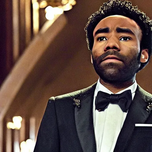 Image similar to Donald Glover as the Godfather