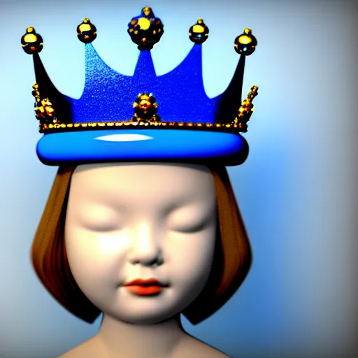 Image similar to blue toy crown , 4k , HD