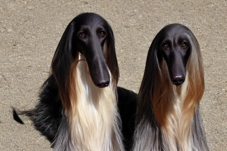 Image similar to afghan hound