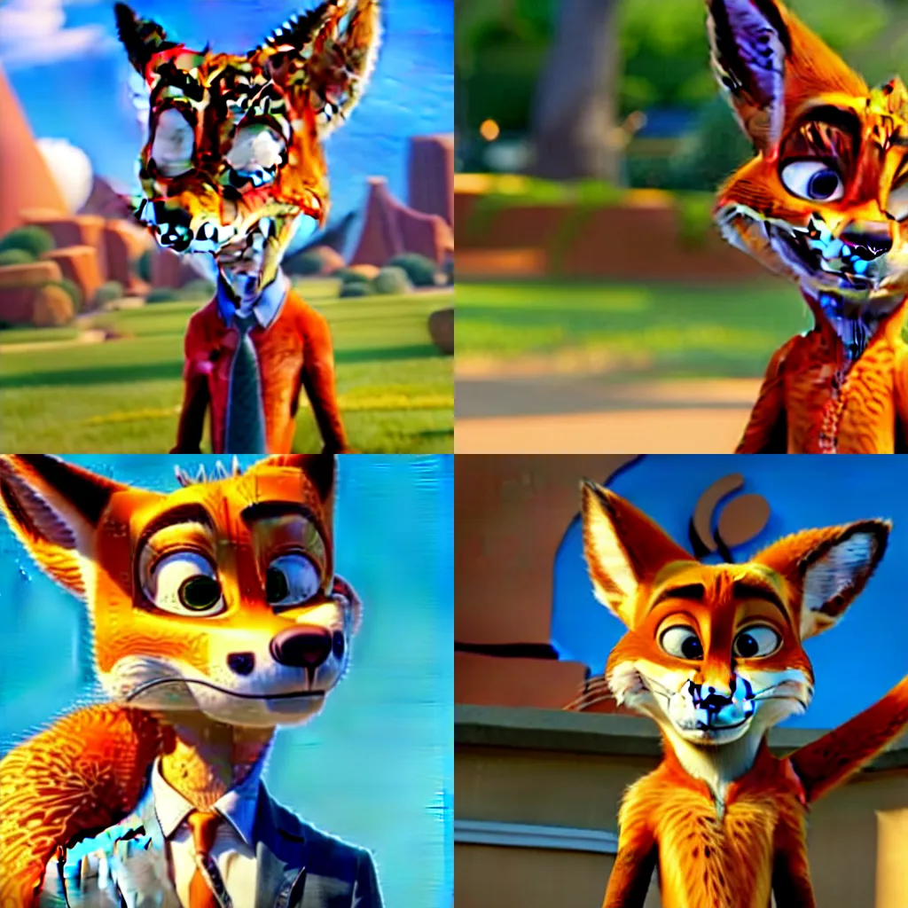 Prompt: Nick Wilde from Zootopia