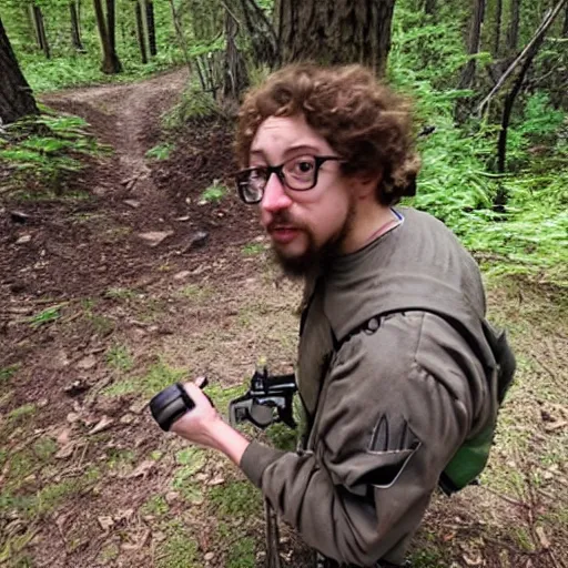 Prompt: Sam Hyde trail cam