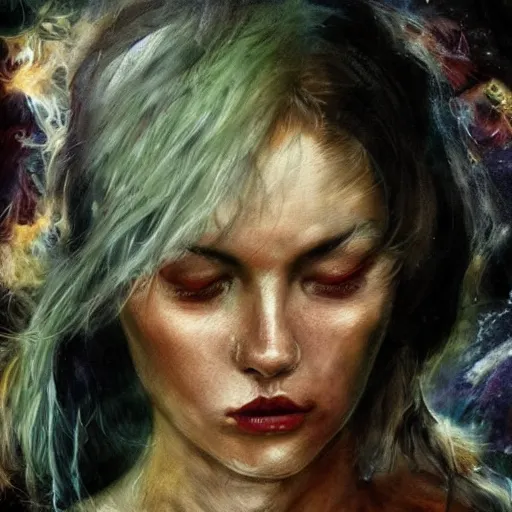 Prompt: the energy of dreams, 8 k resolution, beautiful, dark ambient, neoplasticism art, marvel comics dslr hdr, art by artemisia gentileschi, water color, artstation, concept art, smooth, sharp focus, illustration