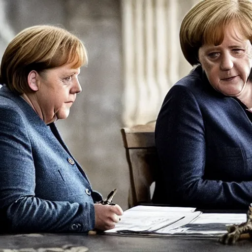 Image similar to angela merkel in game of thrones