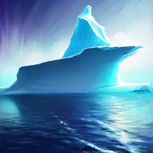 Image similar to iceberg floating in space, by anato finnstark, by alena aenami, by john harris, by ross tran, by wlop, by andreas rocha