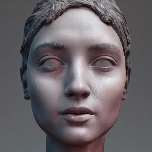 Prompt: portrait of statue girl, 8 k uhd, unreal engine, octane render in the artstyle of finnian macmanus, john park and greg rutkowski