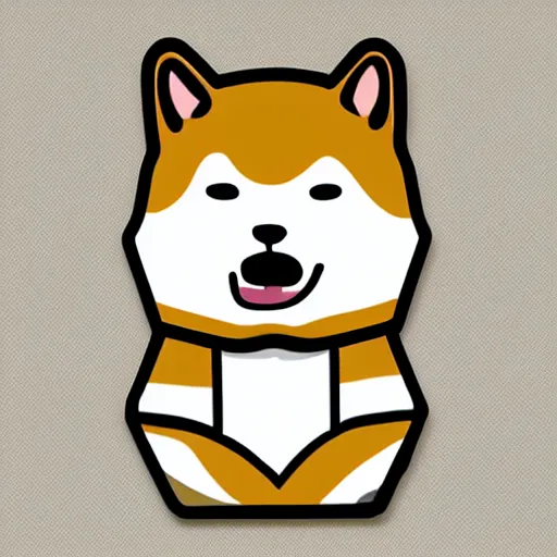 Prompt: cute shiba inu, telegram sticker