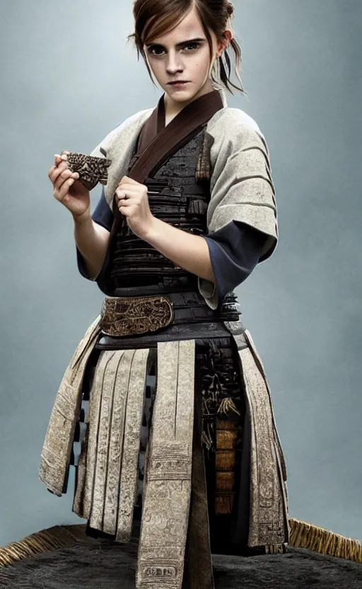 Image similar to emma watson as an ancient samurai