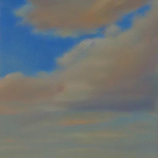 Image similar to clouds, oil painting, volumetric